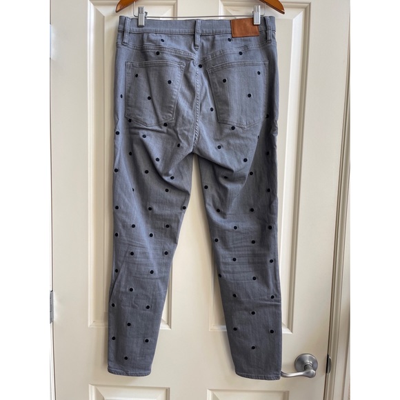 J. Crew High Rise Toothpick Polka Dot Jeans - Picture 5 of 8